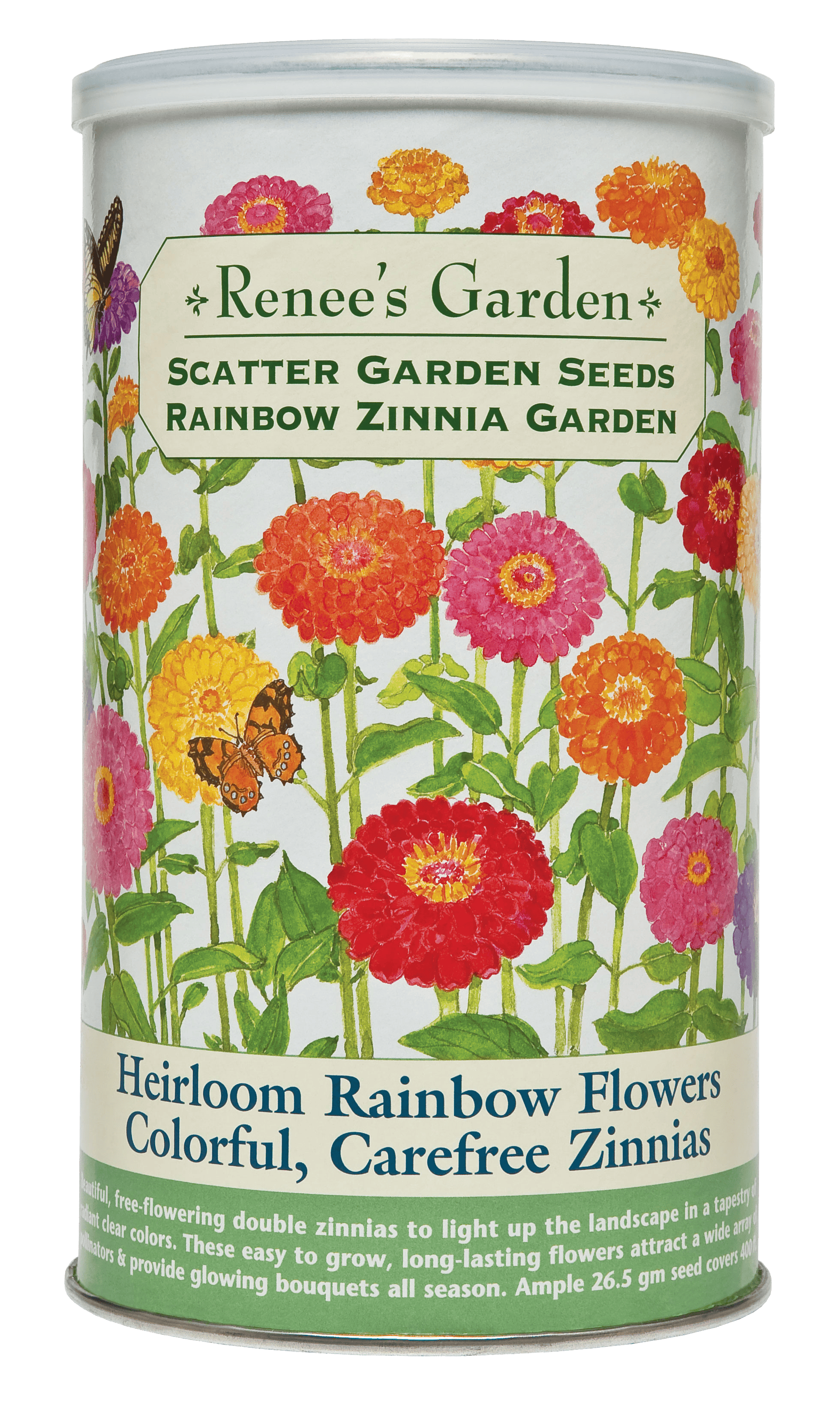 Heirloom Rainbow Flowers Colorful, Carefree Zinnias