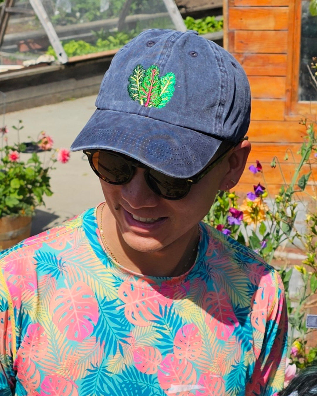 Rainbow Chard Dad Hat